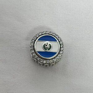 Pandora The Republic of El Salvador Travel Charm Pendant, S925 Silver Jewelry